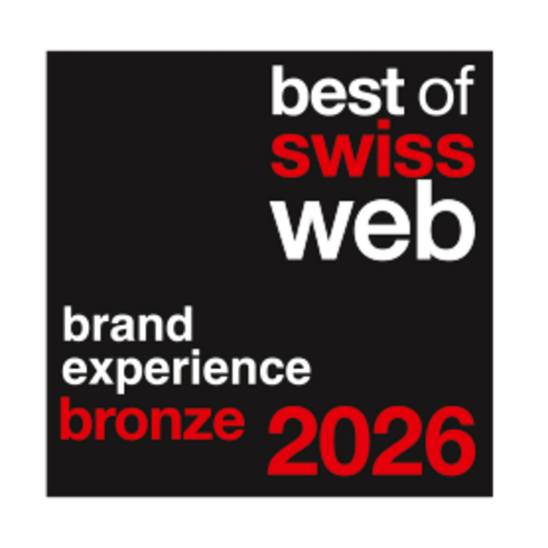 Best of Swiss Web 2026: Bronze, Brand Experience