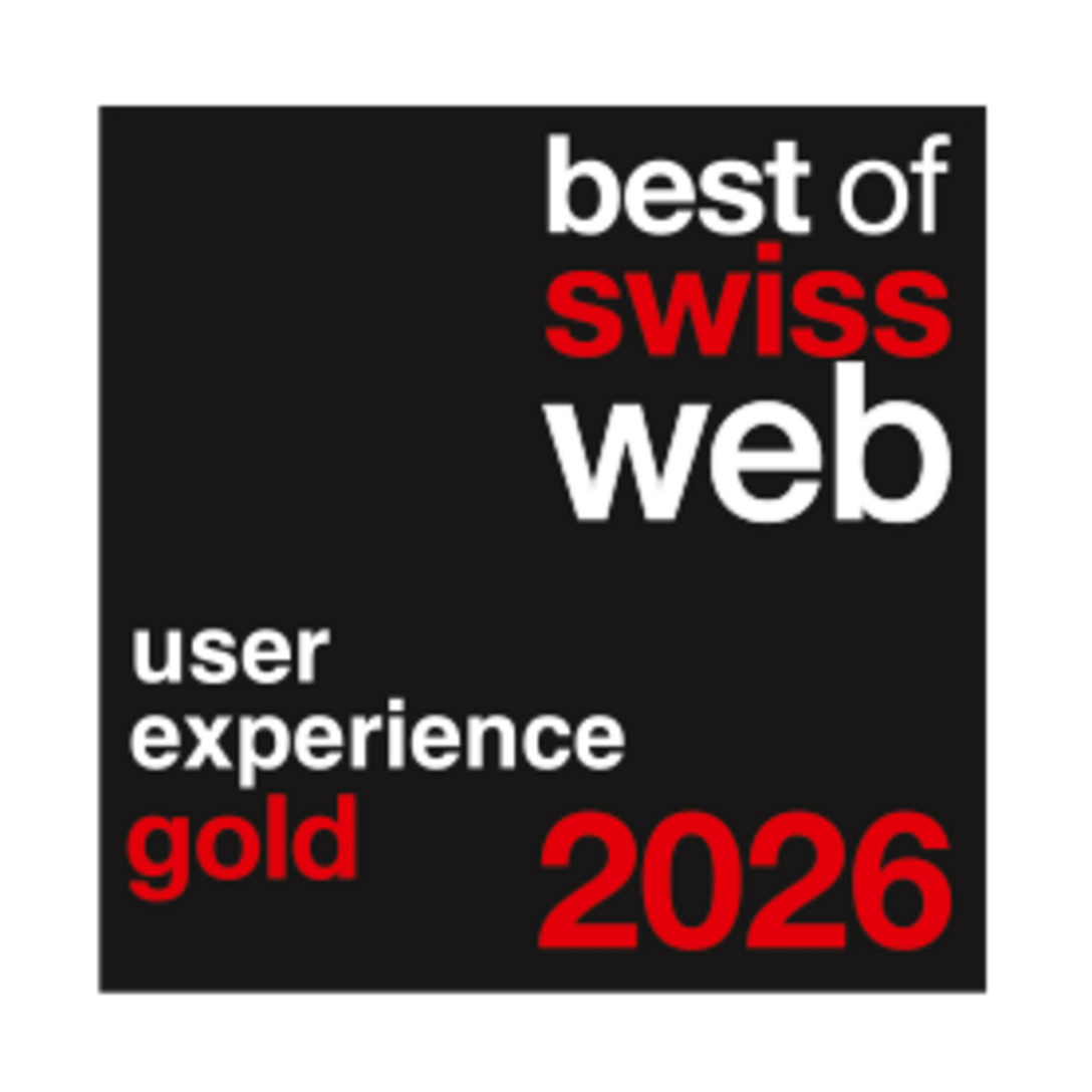 Best of Swiss Web 2026: Gold, User Experience
