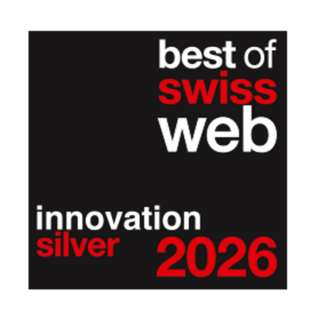Best of Swiss Web 2026: Silber, Innovation